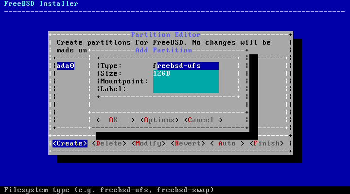 Manually Create Partitions